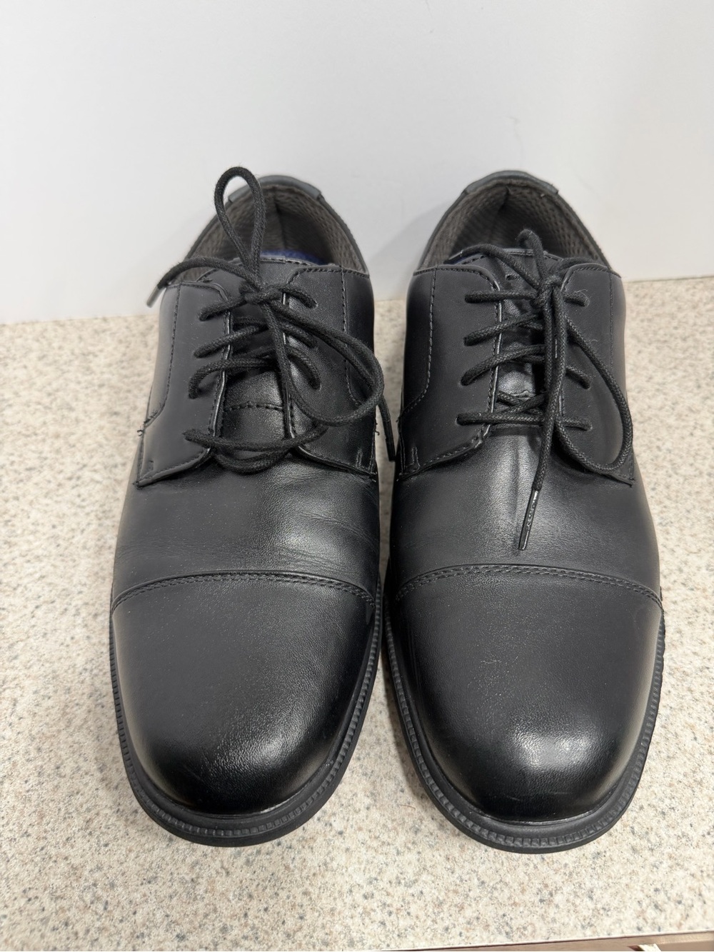 NUNN BUSH Comfort Gel Leather Oxford Walking Shoes - Men's Size 8.5 - Black